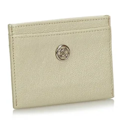 Chanel Vintage - Leather Card Holder - White - Leather Wallett - Luxury High Quality - Avvenice