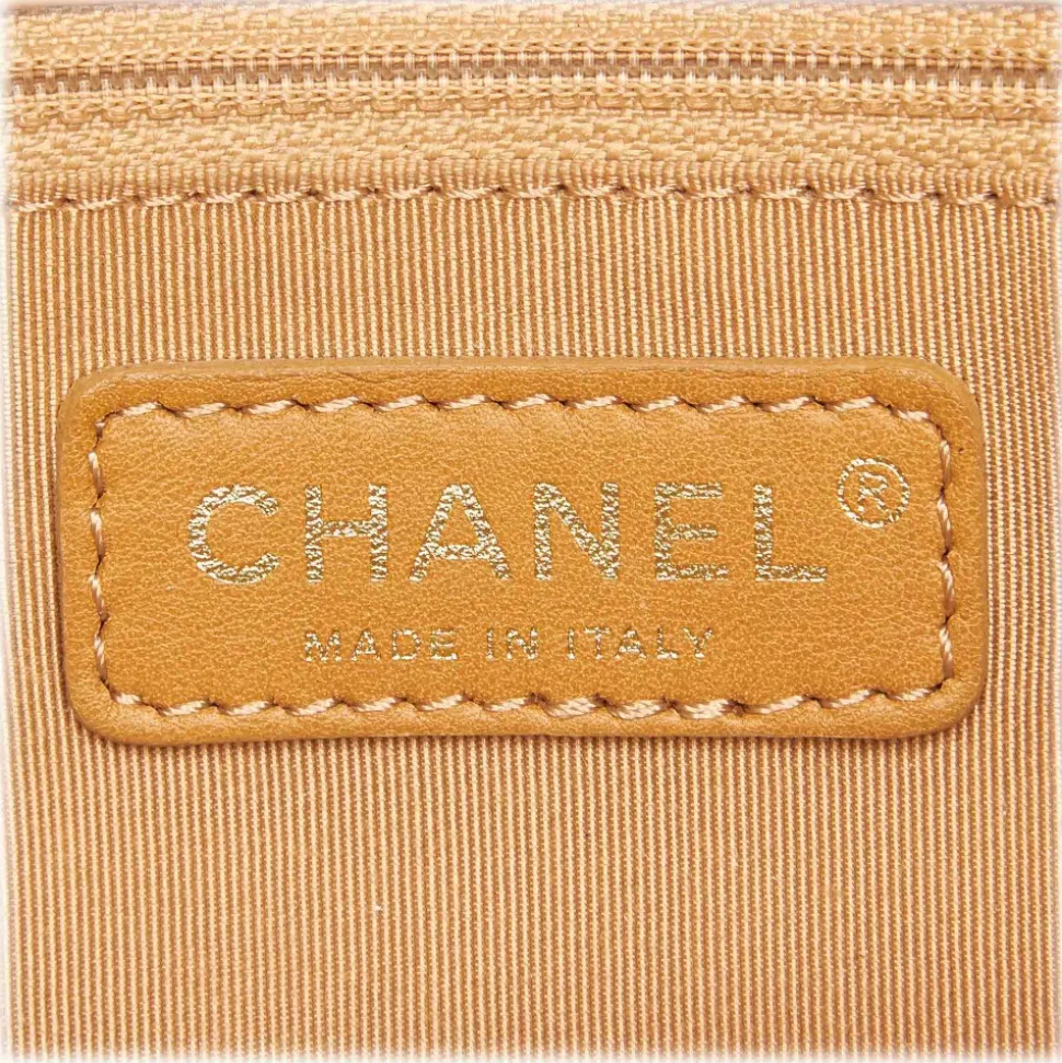 Chanel Vintage - Leather Cerf Tote Bag - Brown Beige - Leather Handbag - Luxury High Quality - Avvenice