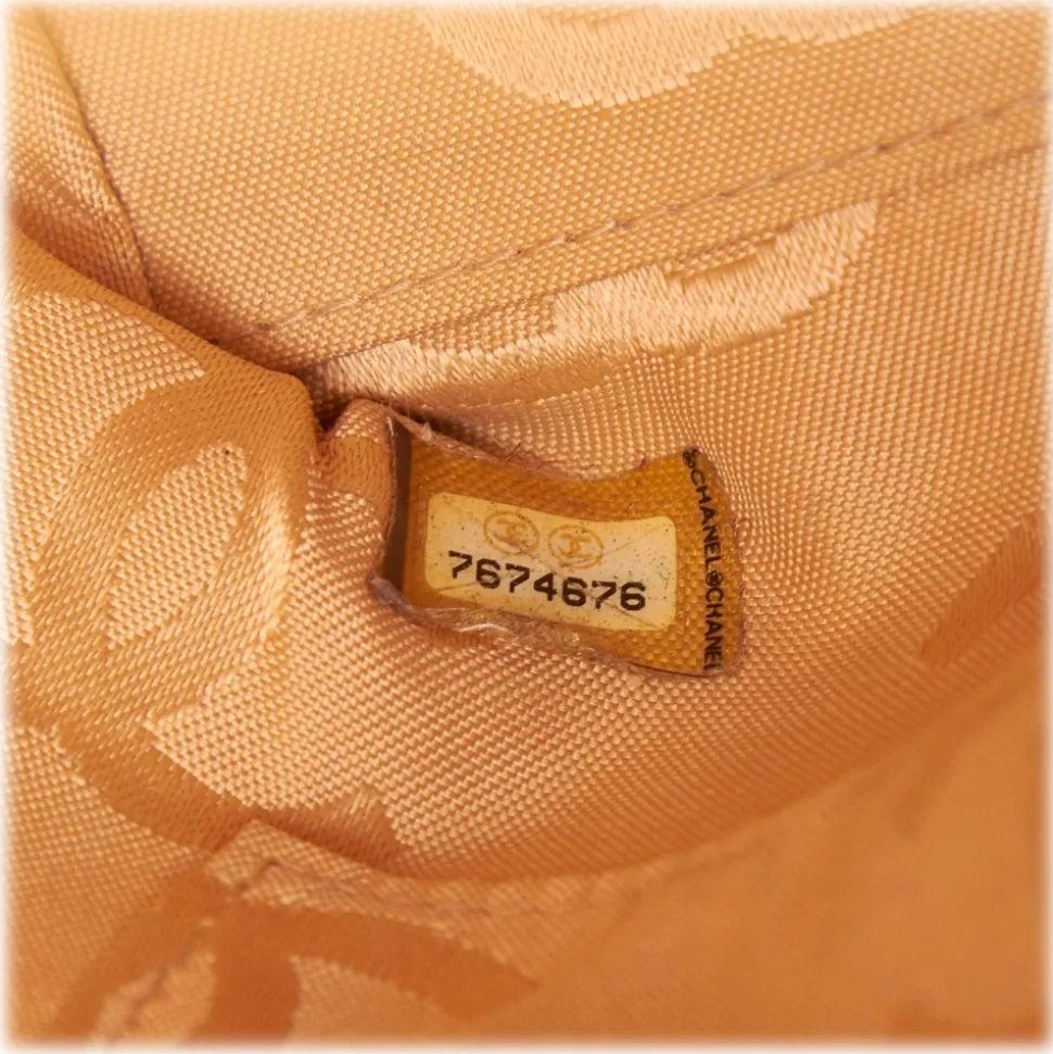 Chanel Vintage - Leather Surpique Handbag Bag - Brown - Leather Handbag - Luxury High Quality - Avvenice