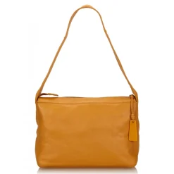 Chanel Vintage - Leather Shoulder Bag - Orange - Leather Handbag - Luxury High Quality - Avvenice