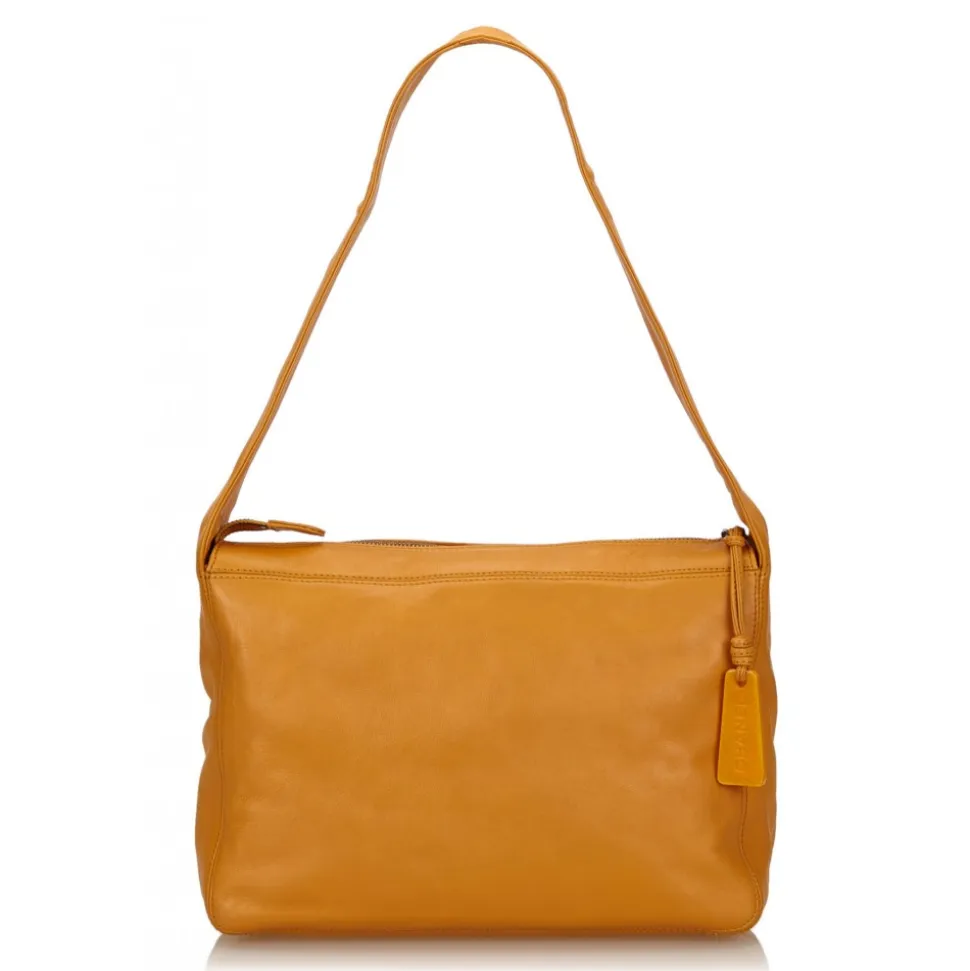 Chanel Vintage - Leather Shoulder Bag - Orange - Leather Handbag - Luxury High Quality - Avvenice