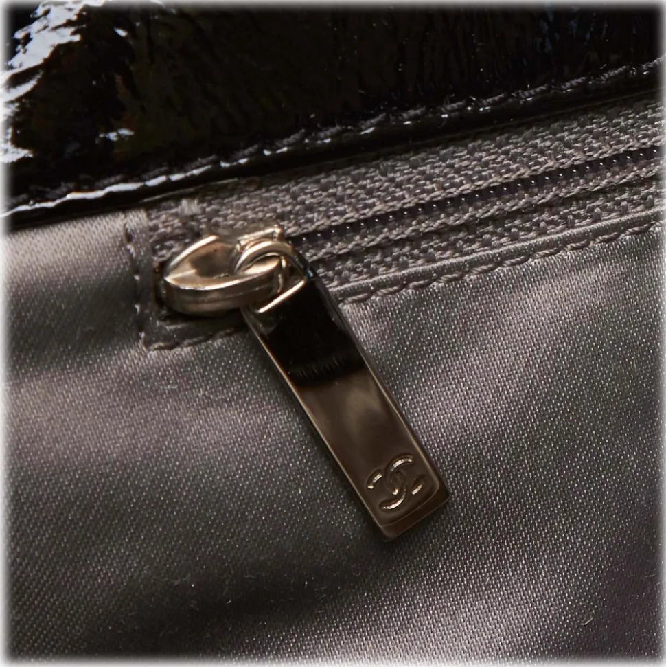 Chanel Vintage - Luxe Ligne Accordion Flap Bag - Black - Leather Handbag - Luxury High Quality - Avvenice