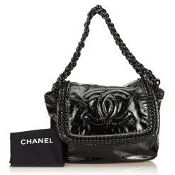 Chanel Vintage - Luxe Ligne Accordion Flap Bag - Black - Leather Handbag - Luxury High Quality - Avvenice