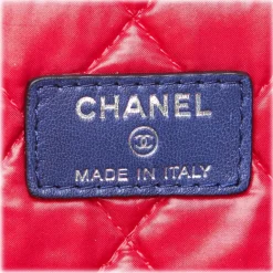 Chanel Vintage - Matelasse Laptop Bag - Blue Navy - Canvar Handbag - Luxury High Quality - Avvenice