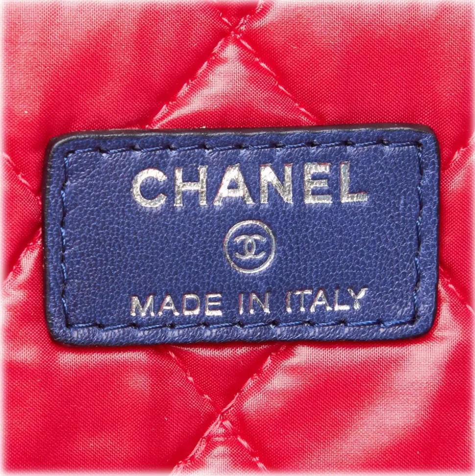 Chanel Vintage - Matelasse Laptop Bag - Blue Navy - Canvar Handbag - Luxury High Quality - Avvenice