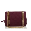 Chanel Vintage - Matelasse Wool Shoulder Bag - Red - Leather and Wool Handbag - Luxury High Quality - Avvenice