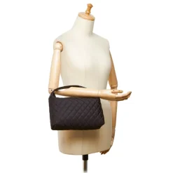 Chanel Vintage - Matelasse Nylon Handbag Bag - Black - Canvas Handbag - Luxury High Quality - Avvenice