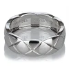 Chanel Vintage - Matelasse Ring - White Gold - Gold Ring Chanel - Luxury High Quality - Avvenice