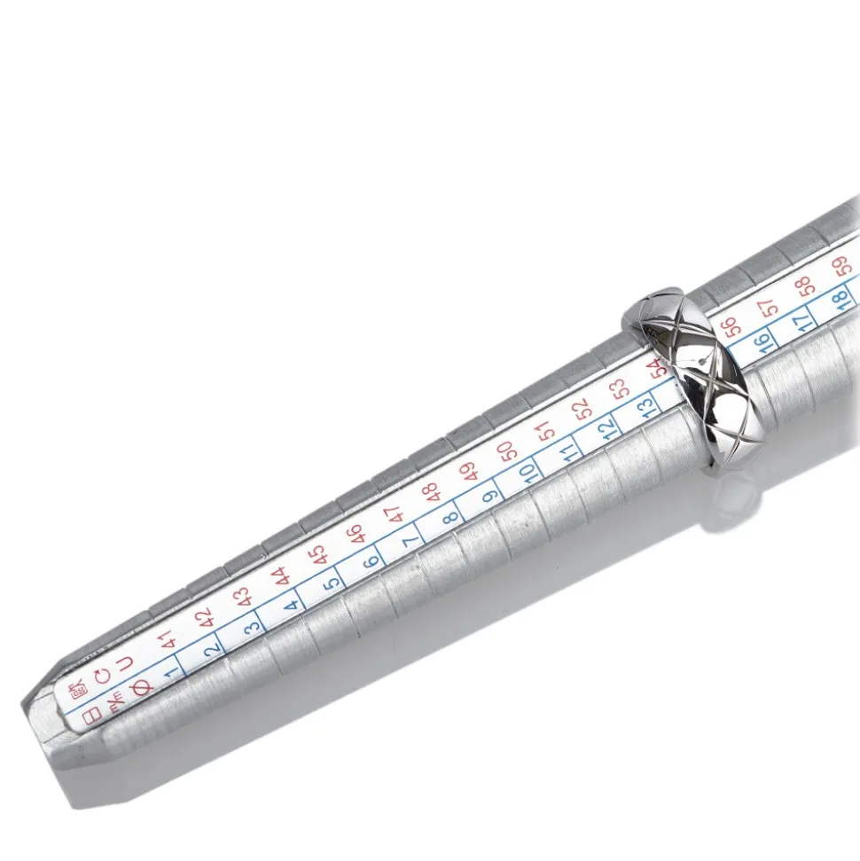 Chanel Vintage - Matelasse Ring - White Gold - Gold Ring Chanel - Luxury High Quality - Avvenice