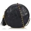 Chanel Vintage - Matelasse Tassel Lambskin Leather Bag - Black - Leather and Lambskin Handbag - Luxury High Quality - Avvenice