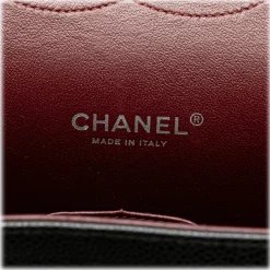 Chanel Vintage - Maxi Classic Caviar Double Flap - Black - Leather and Lambskin Handbag - Luxury High Quality - Avvenice