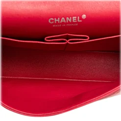 Chanel Vintage - Medium Classic Lambskin Double Flap - Red - Leather and Lambskin Handbag - Luxury High Quality - Avvenice