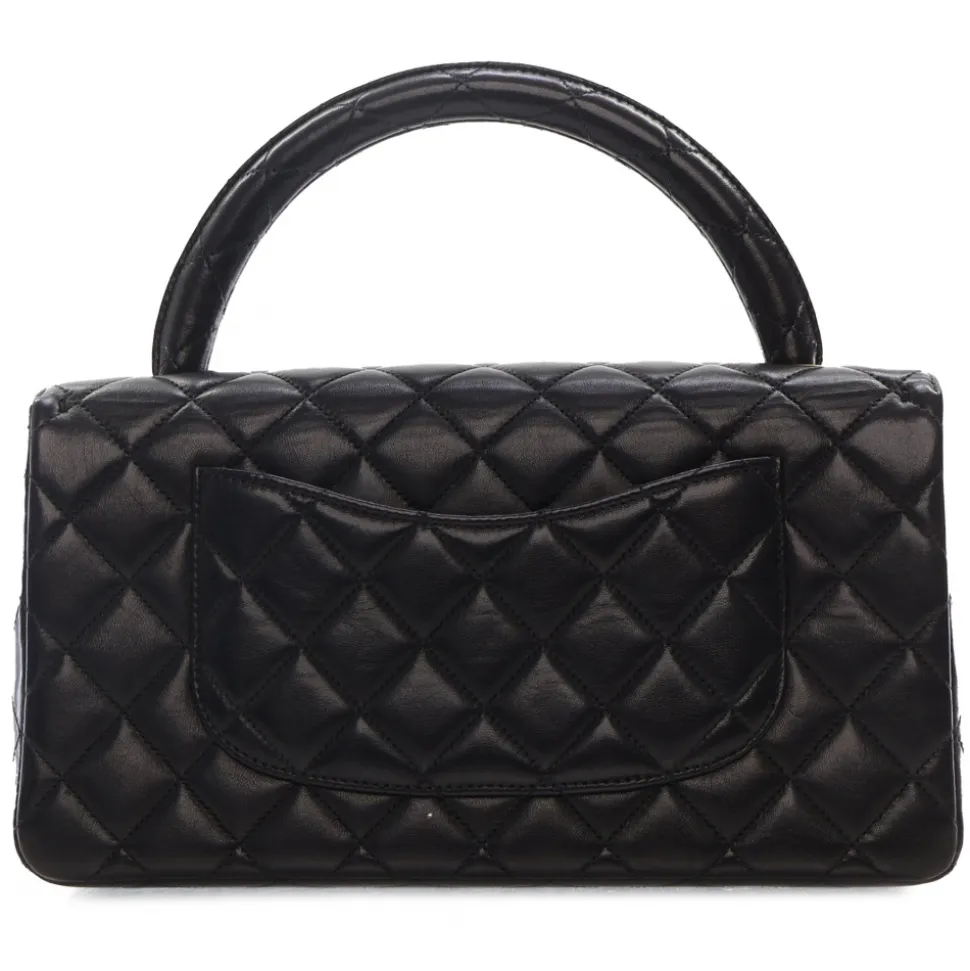 Chanel Vintage - Medium Lambskin Kelly Parent Top Handle Bag - Black - Leather and Lambskin Handbag - Luxury High Quality - Avvenice