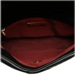 Chanel Vintage - Medium Lambskin 19 Flap - Black - Leather and Lambskin Handbag - Luxury High Quality - Avvenice