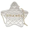 Chanel Vintage - Metallic Lambskin Star Chain Crossbody - Silver - Leather and Lambskin Handbag - Luxury High Quality - Avvenice