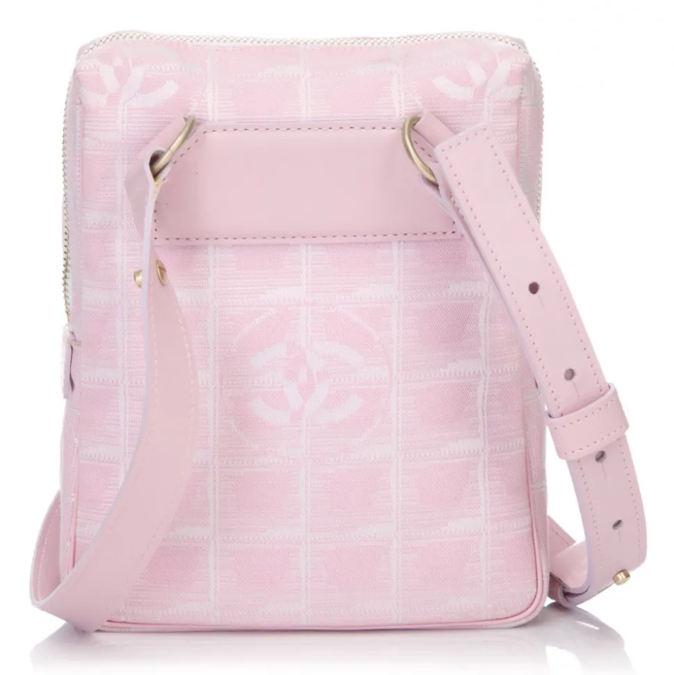 Chanel Vintage - New Travel Line Shoulder Bag - Pink - Canvas Handbag - Luxury High Quality - Avvenice