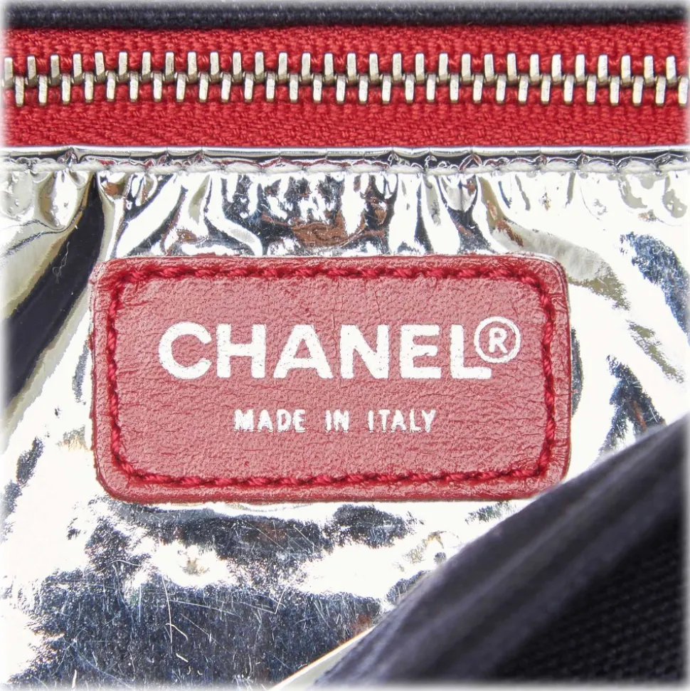 Chanel Vintage - No. 5 Chain Bag - White Ivory - Leather and Canvas Handbag - Luxury High Quality - Avvenice