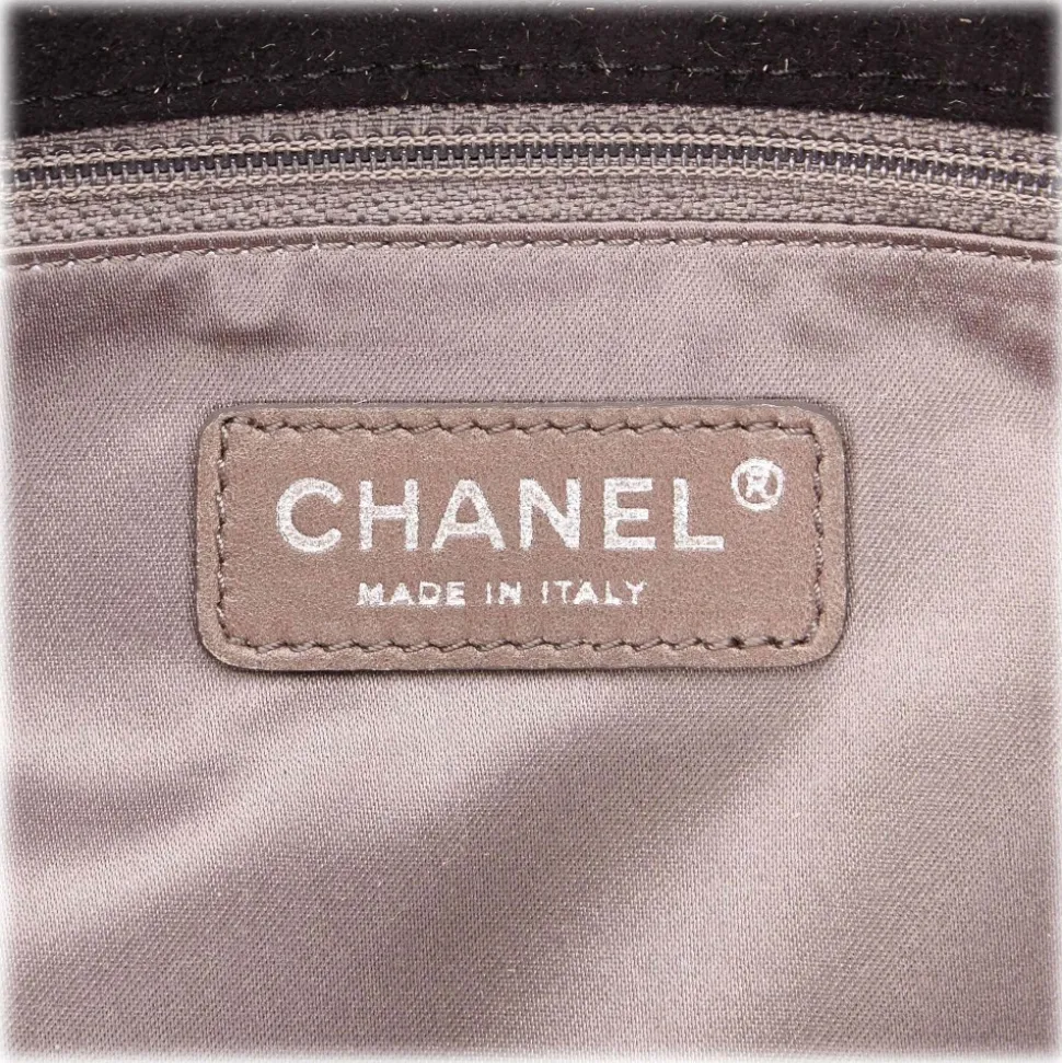 Chanel Vintage - Nubuck Leather Flap Bag - Black - Nubuck Leather Handbag - Luxury High Quality - Avvenice