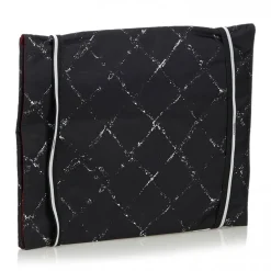 Chanel Vintage - Old Travel Line Nylon Document Case - Black - Canvar Handbag - Luxury High Quality - Avvenice