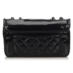 Chanel Vintage - Patent Leather Chain Bag - Black - Leather Handbag - Luxury High Quality - Avvenice