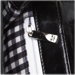 Chanel Vintage - Patent Leather Chain Bag - Black - Leather Handbag - Luxury High Quality - Avvenice