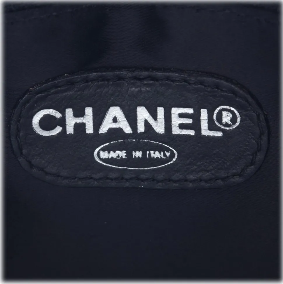 Chanel Vintage - Patent Leather Chain Tote Bag - Black - Patent Leather Handbag - Luxury High Quality - Avvenice