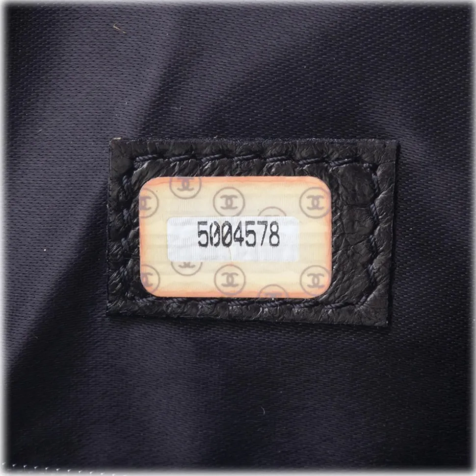 Chanel Vintage - Patent Leather Chain Tote Bag - Black - Patent Leather Handbag - Luxury High Quality - Avvenice