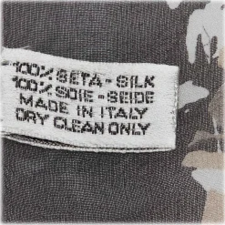 Chanel Vintage - Printed Silk Scarf - Grey Light Grey - Silk Foulard - Luxury High Quality - Avvenice