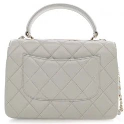 Chanel Vintage - Small Lambskin Trendy CC Flap - Gray - Leather and Lambskin Handbag - Luxury High Quality - Avvenice