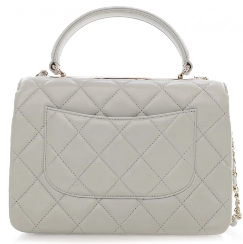 Chanel Vintage - Small Lambskin Trendy CC Flap - Gray - Leather and Lambskin Handbag - Luxury High Quality - Avvenice