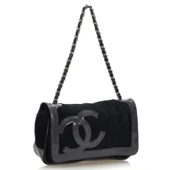 Chanel Vintage - Sport Line Chain Shoulder Bag - Black - Canvas and Vinyl Handbag - Luxury High Quality - Avvenice