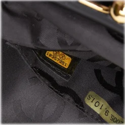 Chanel Vintage - Velour Handbag Bag - Black - Leather and Velour Handbag - Luxury High Quality - Avvenice