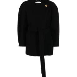 Chloé - Black Belted Silk Jacket - Chloé Exclusive Luxury Collection - Avvenice