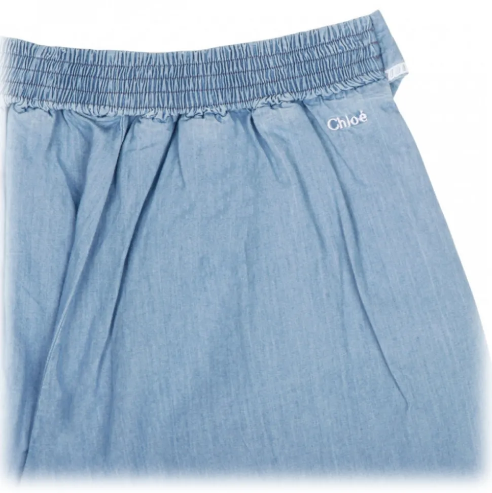 Chloé - Blue Belted Shorts - Chloé Exclusive Luxury Collection - Avvenice