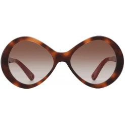 Chloé - Bonnie Infinity-Shaped Sunglasses in Acetate - Havana Brown - Chloé Eyewear - Avvenice