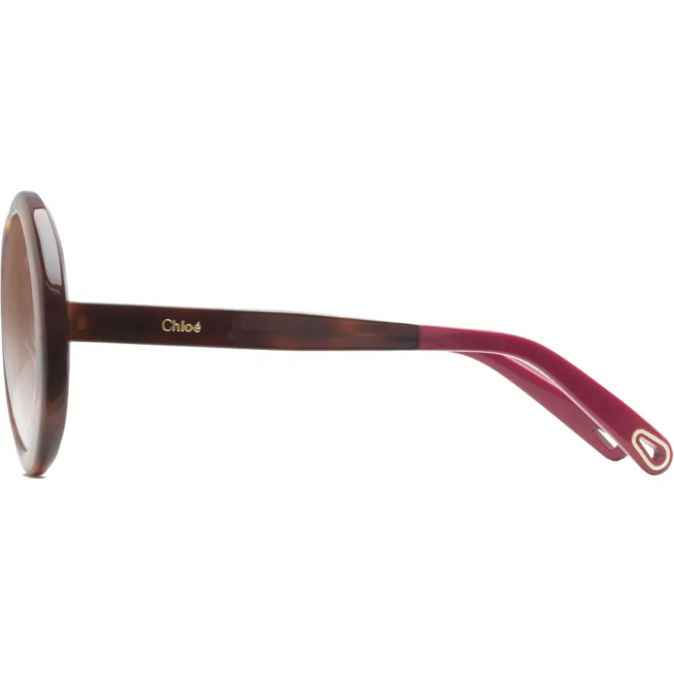 Chloé - Bonnie Infinity-Shaped Sunglasses in Acetate - Havana Brown - Chloé Eyewear - Avvenice