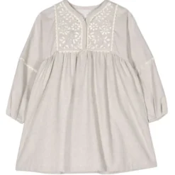Chloé - Chine Beige Kids Dress - Chloé Exclusive Luxury Collection - Avvenice