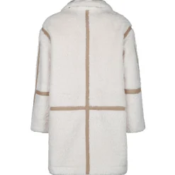 Chloé - Cream White and Beige Faux Shearling Coat - Chloé Exclusive Luxury Collection - Avvenice