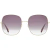Chloé - Eliz Square Metal Sunglasses - Gold Violet - Chloé Eyewear - Avvenice