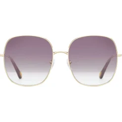 Chloé - Eliz Square Metal Sunglasses - Gold Violet - Chloé Eyewear - Avvenice