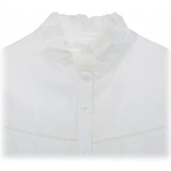 Chloé - Embroidered Stars Off-White Shirt - Chloé Exclusive Luxury Collection - Avvenice