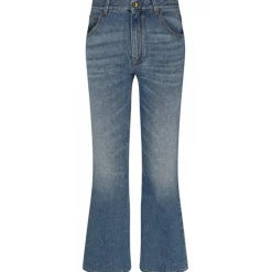 Chloé - Foggy Blue Bootcut Jeans - Chloé Exclusive Luxury Collection - Avvenice