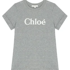 Chloé - Kids Grey T-Shirt - Chloé Exclusive Luxury Collection - Avvenice