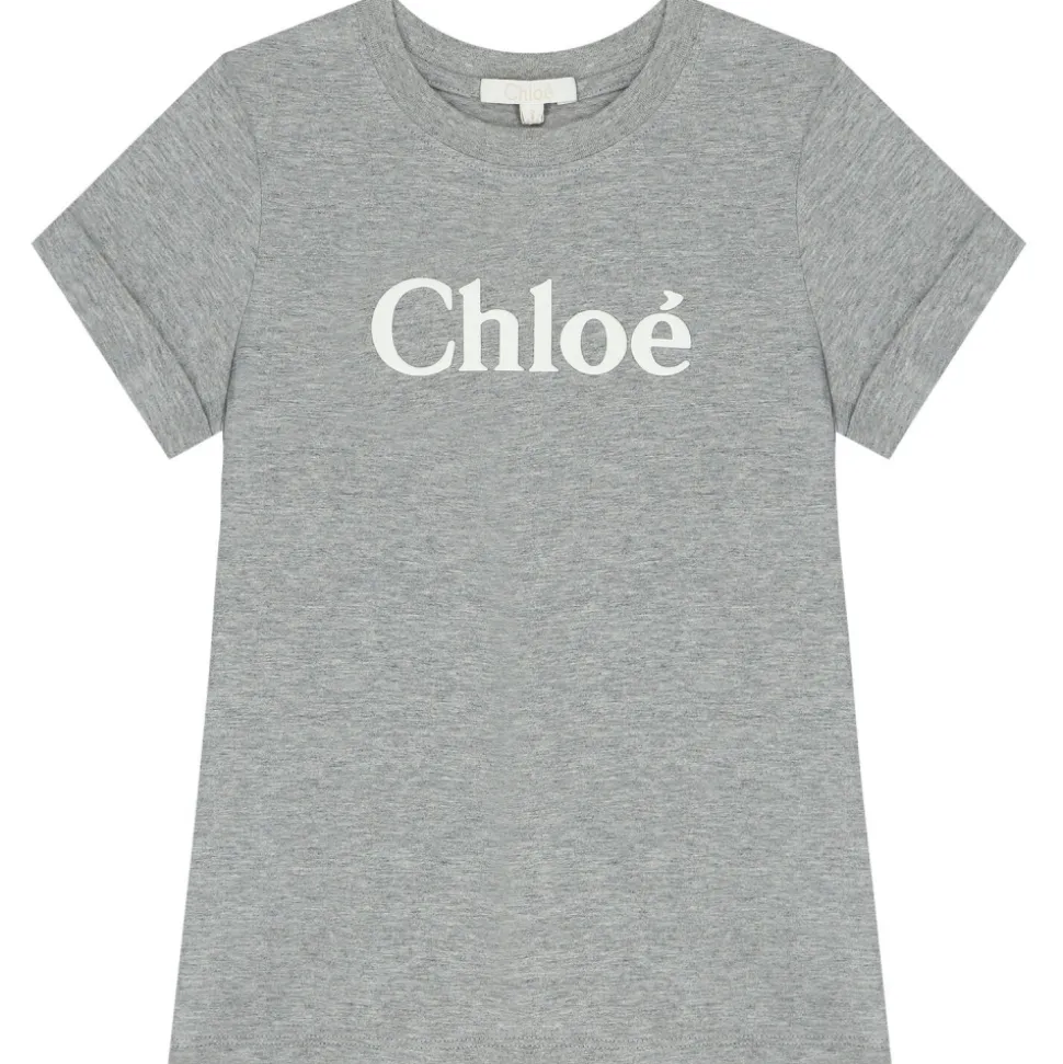 Chloé - Kids Grey T-Shirt - Chloé Exclusive Luxury Collection - Avvenice