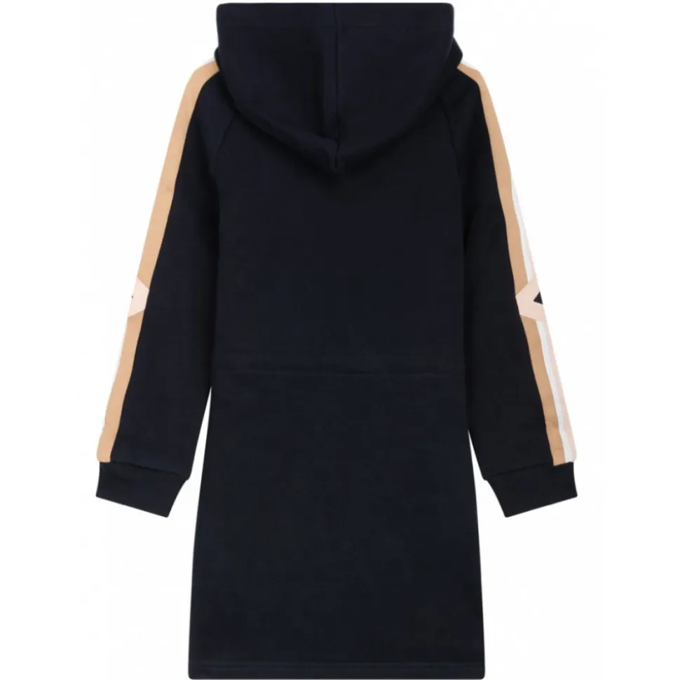 Chloé - Navy Blue and Multicolour Appliqué Logo Dress - Chloé Exclusive Luxury Collection - Avvenice