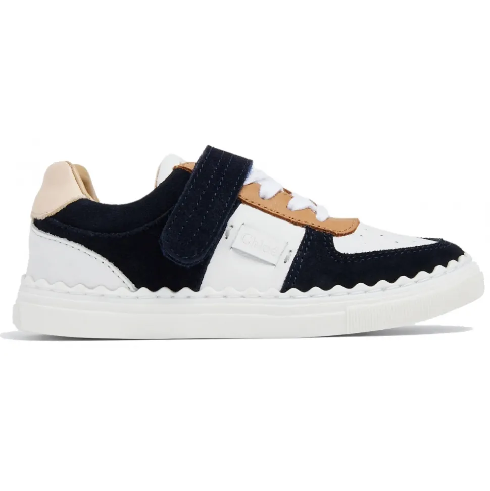 Chloé - Navy Blue Kids Sneakers - Chloé Exclusive Luxury Collection - Avvenice