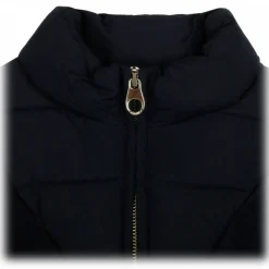 Chloé - Navy Blue Logo Plaque Cape - Chloé Exclusive Luxury Collection - Avvenice