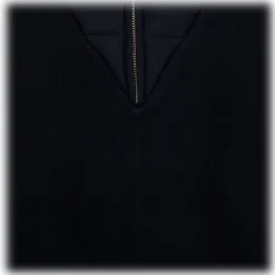 Chloé - Navy Blue Logo Plaque Cape - Chloé Exclusive Luxury Collection - Avvenice