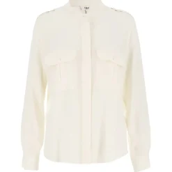 Chloé - Off-White Long Sleeve Shirt - Chloé Exclusive Luxury Collection - Avvenice