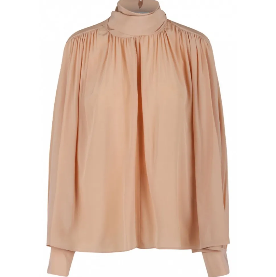 Chloé - Sand Brown Boxy Blouse - Chloé Exclusive Luxury Collection - Avvenice